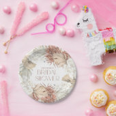 Boho Krans Palmbladeren en Orchideeën Bruidsmeisje Papieren Bordje (Feest)