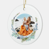 Boho krans Vrolijk Kerstmis Modern Design Keramisch Ornament (Links)