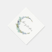 Boho krans Vrolijk Kerstmis Modern Design Servet (Hoek)