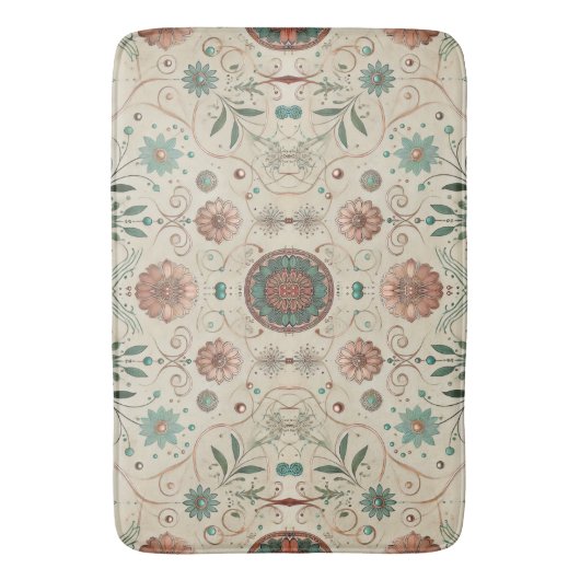 Boho Kruiden Badmat (Voorkant Verticaal)