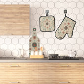 Boho Kruiden Ovenwant & Pannenlap Set