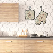 Boho Kruiden Ovenwant & Pannenlap Set