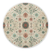 Boho Kruiden Patroon Keramische Knop (Voorkant)