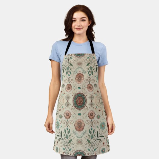 Boho Kruiden Schort (Gedragen)