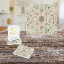 Boho Kruiden Stenen Onderzetter