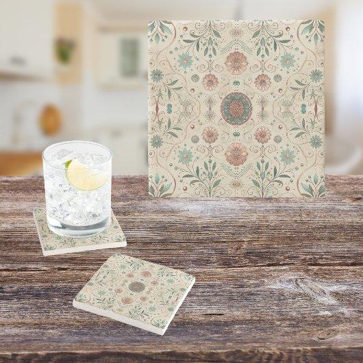 Boho Kruiden Stenen Onderzetter