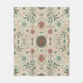Boho Kruidenpatroon Fleece Deken (Voorkant)