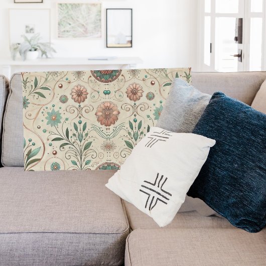 Boho Kruidenpatroon Fleece Deken