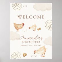 Boho Kuiken Komt Gauw Baby Shower Welkom 