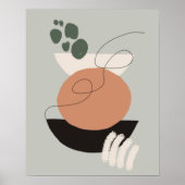 Boho kunst minimalisme esthetische illustratie kun poster (Voorkant)