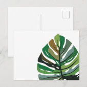Boho kunstblad briefkaart (Voorkant / Achterkant)