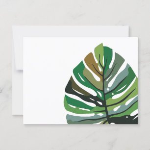 Boho kunstblad briefkaart