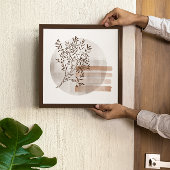 Boho Kunststijl Loof Poster