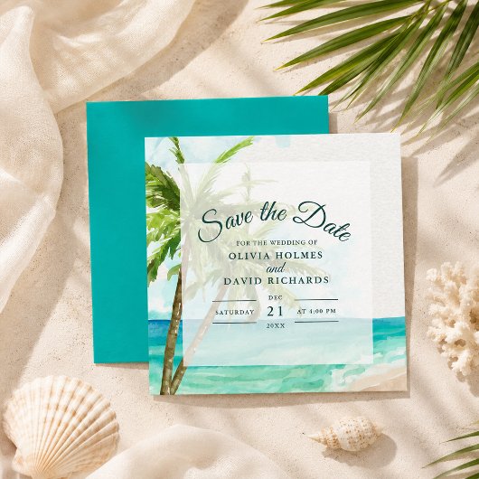 Boho Kust Bruiloft Save the Date