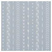 Boho Kust Pijl Streep Geometrisch Stof Blauw (Close Up)