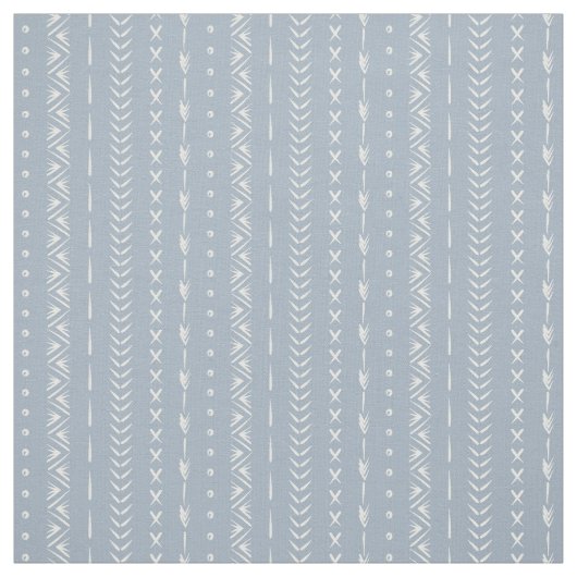 Boho Kust Pijl Streep Geometrisch Stof Blauw (Swatch)