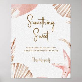 Boho Kust Thema Baby Shower Dessert Tafel Bord Poster