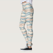 Boho Kust Zeeschelp Golfpatroon (8) Leggings (Links)