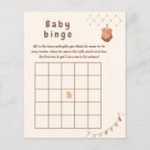 Boho kwekerij Baby bingo. (Voorkant)