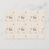 Boho kwekerij Baby Wieg Geslacht onthullen luier R Informatiekaartje (Achterkant)