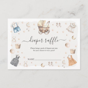 Boho kwekerij Baby Wieg Geslacht onthullen luier R Informatiekaartje