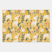 Boho kwekerij eenhoorns, baby shower cadeau inpakpapier vel (Voorkant 2)