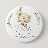 Boho kwekerij eucalyptus Papa wordt Ronde Button 7,6 Cm (Voorkant)