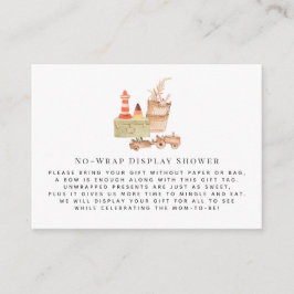 Boho kwekerij | Geen wrap display douche invoegen Informatiekaartje