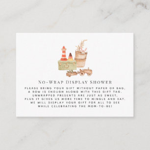 Boho kwekerij   Geen wrap display douche invoegen Informatiekaartje