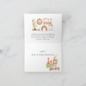 Boho kwekerij Genderneutraal Baby shower Dank u Bedankkaart (Binnen)