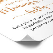 Boho kwekerij Hoe groot is mama's buik Poster (Hoek)