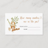 Boho kwekerij hoeveel snoepjes omsloten kaart (Voorkant)