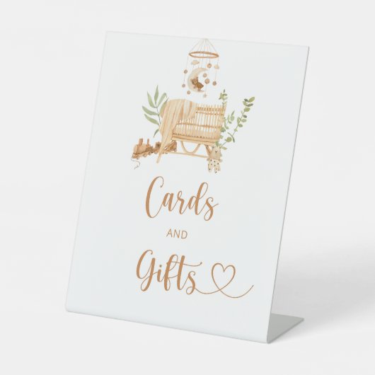 Boho kwekerij Kaarten en geschenken Reclamebord Met Voetstuk (Voorkant)