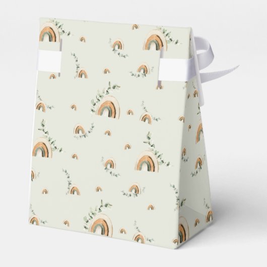 Boho kwekerij  meisje outfit dank u bedankdoosjes (Achterkant)