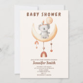 Boho kwekerij, mobiel, klein koala baby shower kaart (Voorkant)