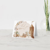 Boho kwekerij Modern Elegant Baby shower Bedankkaart (Voorkant)