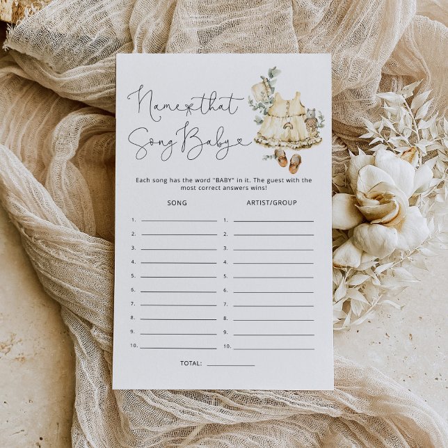 Boho kwekerij Naam dat nummer baby shower spel (Creator heeft geüpload)