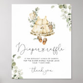 Boho kwekerij  outfit luier loterij teken poster (Voorkant)