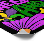 Boho La Weezy Ana Mardi Gras Coquette Bow Louisian Poster (Hoek)