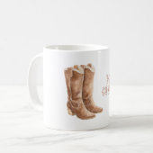 Boho Laarzen Cowgirl Koffiemok (Voorkant links)