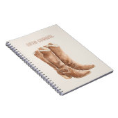 Boho Laarzen Cowgirl Notitieboek (Rechterzijde)
