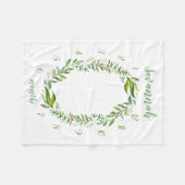 Boho laat Baby naam maandelijkse mijlpaal foto Fleece Deken (Voorkant (Horizontaal))