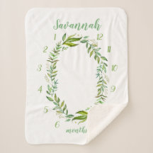 Boho laat Baby naam maandelijkse mijlpaal foto