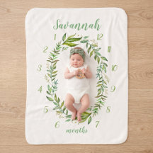 Boho Laat Baby Naam Maandelijkse Mijlpaal Foto