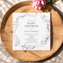 Boho laat een licht bleekroze Baby shower
