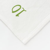 Boho laat gepersonaliseerde Baby mijlpaal foto Fleece Deken (Hoek)