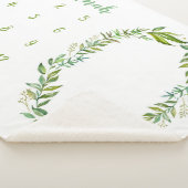 Boho laat gepersonaliseerde Baby mijlpaal foto Sherpa Deken (3/4)