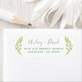 Boho laat gepersonaliseerde retour adreslabels ach etiket (Insitu)