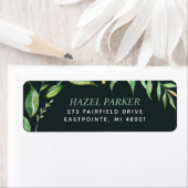 Boho laat gepersonaliseerde retour adreslabels ach etiket (Insitu)