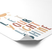 Boho laat je licht poster schijnen (Hoek)